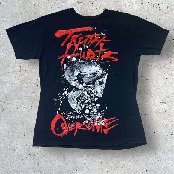 Bullet For My Valentine Truth Hurts Overgone T-Shirt Black Men's M/L Band Tee - Picture 1 of 9